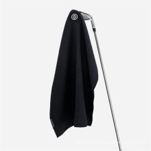 Microfiber custom logo golf towel with clip